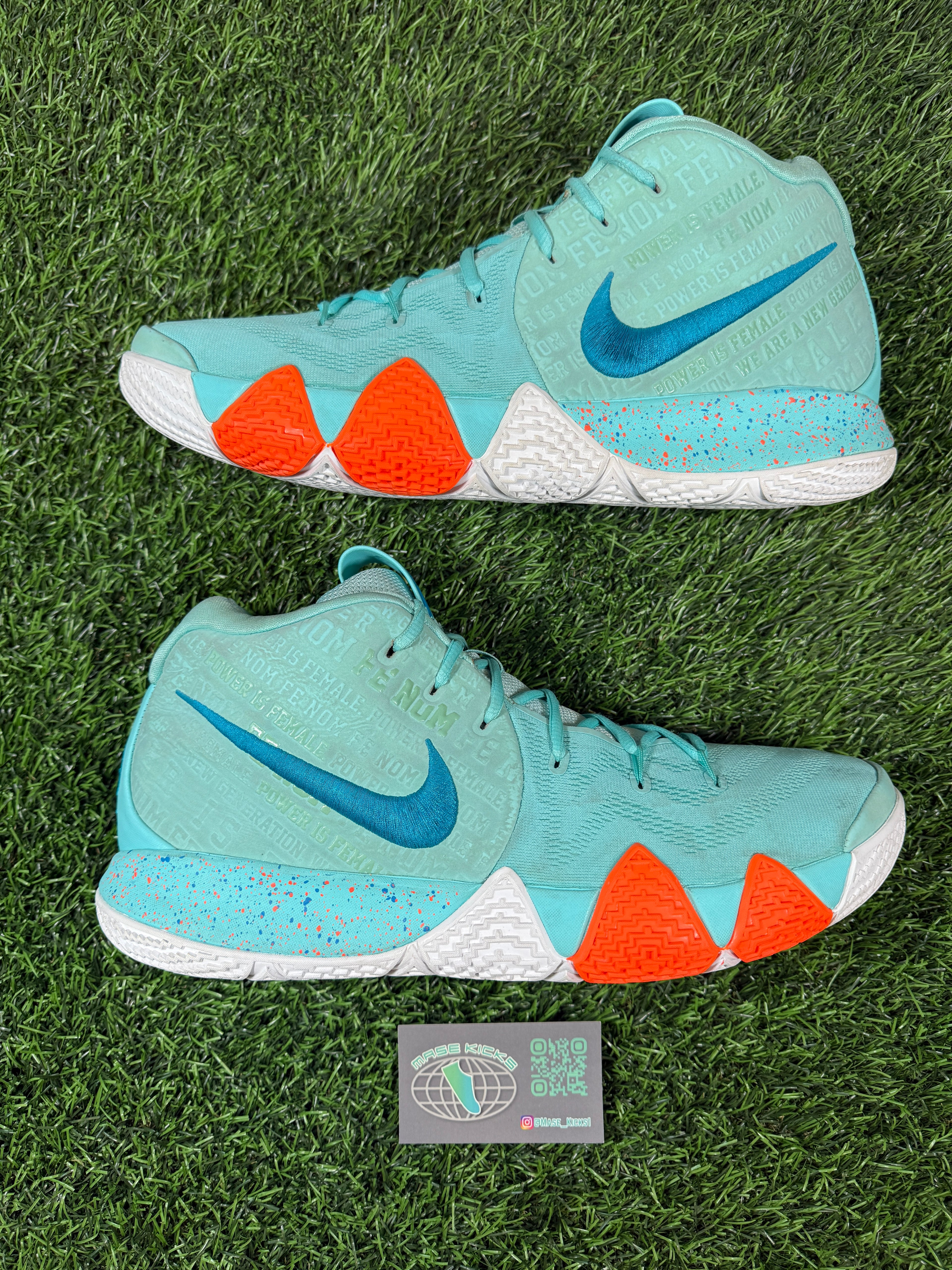 Kyrie 4 “Power is Female” (Size 14)-Mase Kicks