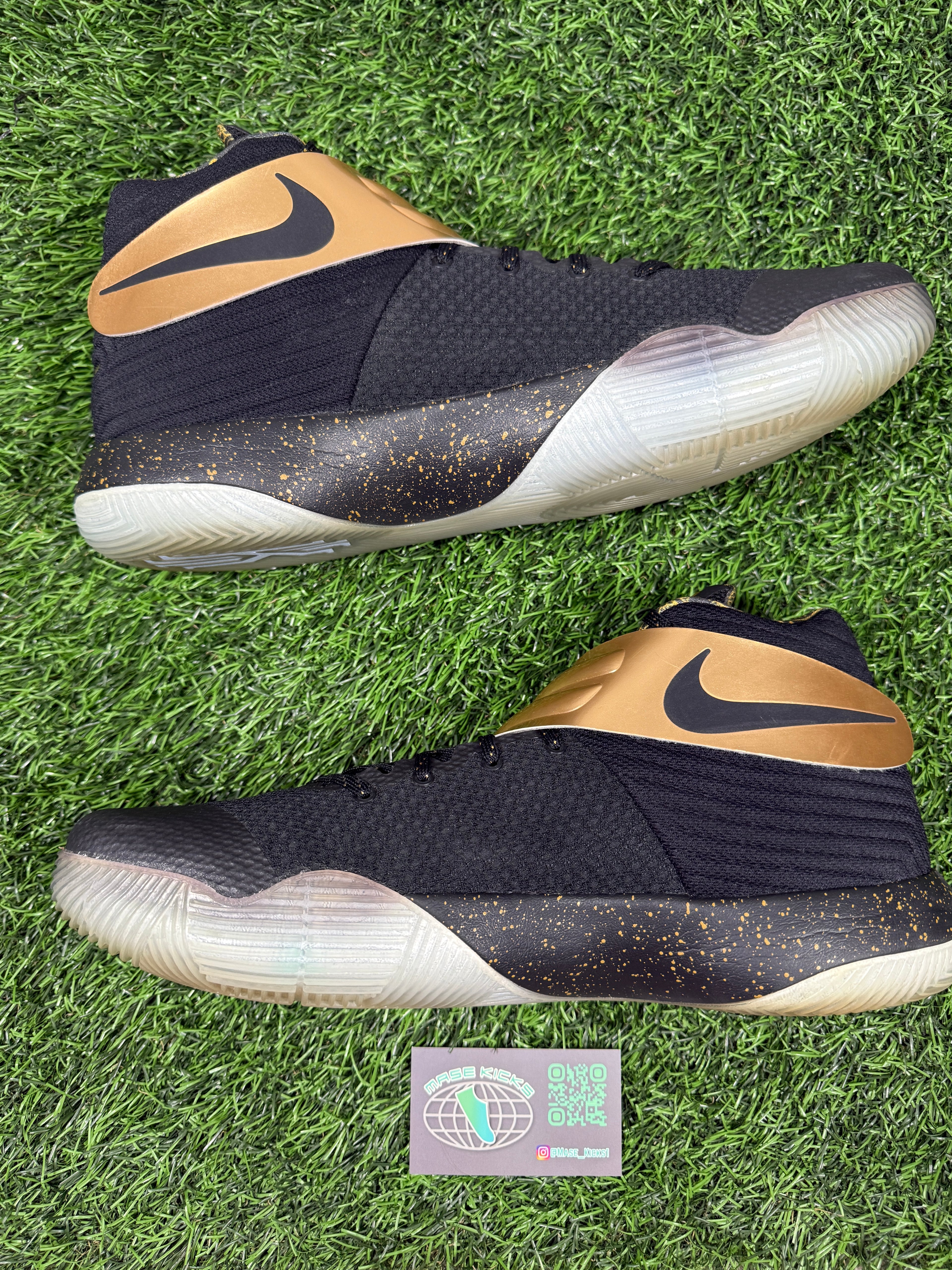 Kyrie 2 ID “Black & Gold” (Size 14)