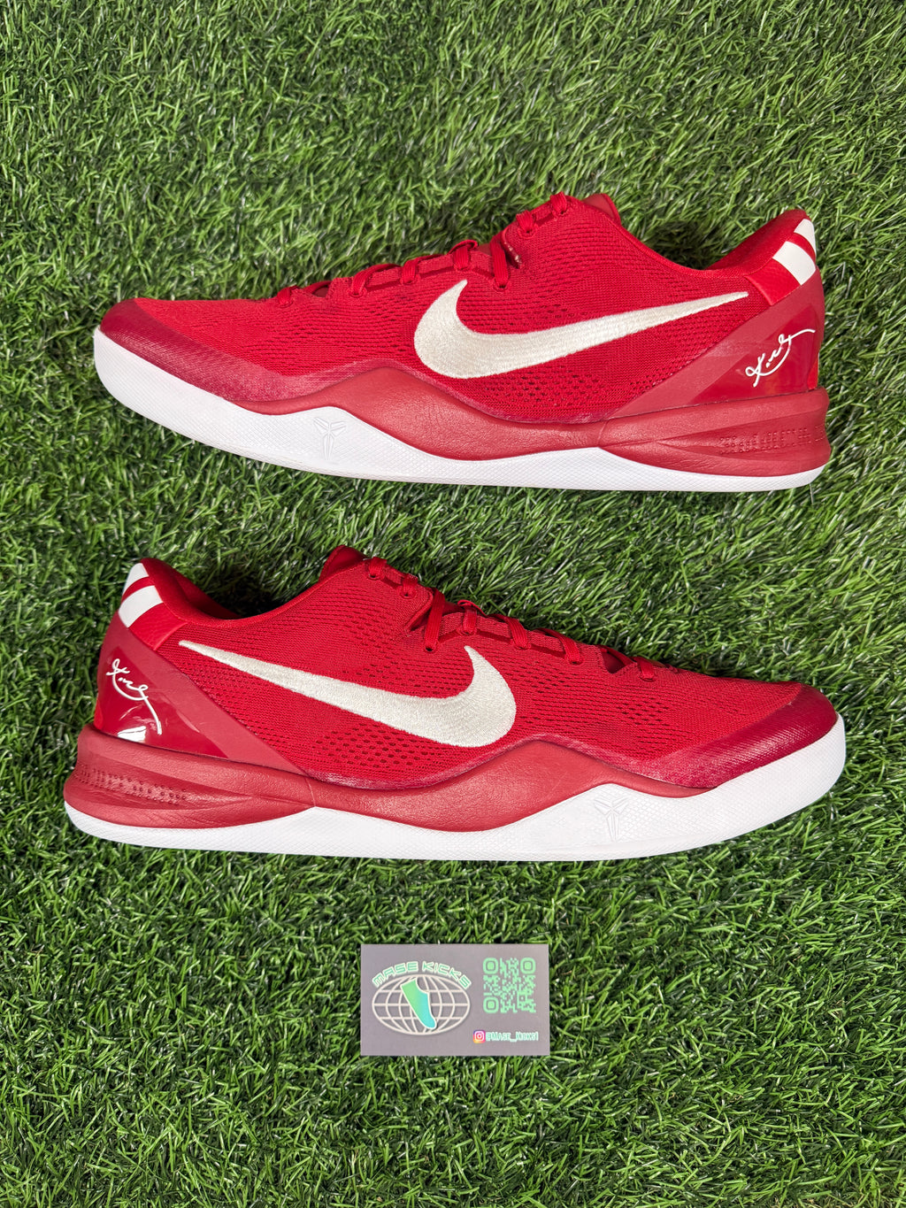 Kobe 8 COLLEGE TB “Red” (Size 15)-Mase Kicks